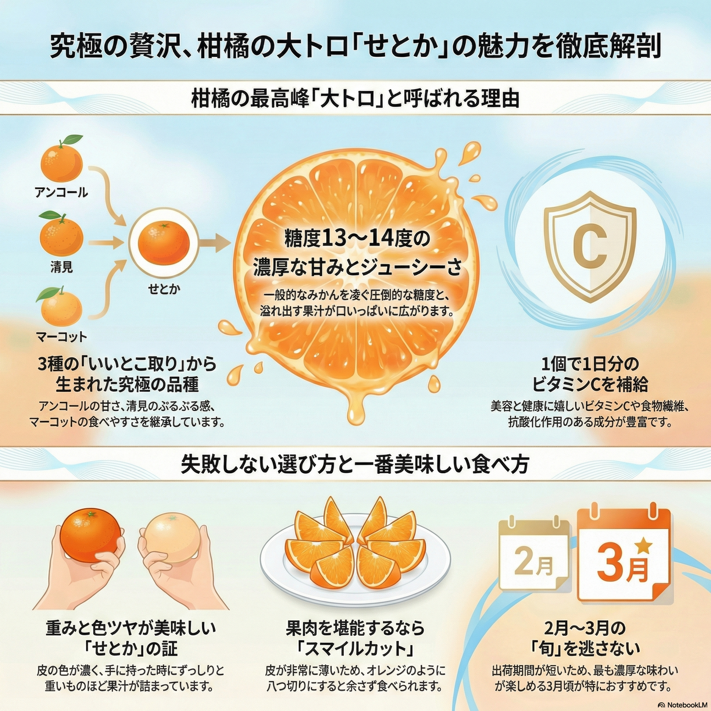 天空みかん「せとか」~果肉がトロリ。柑橘の大トロ~