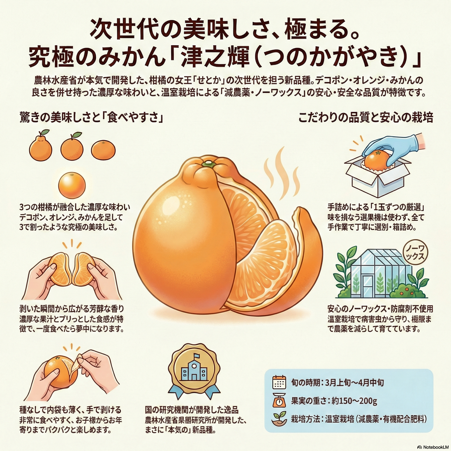 天空みかん「津の輝（つのかがやき）」~甘味が強いスタッフ人気NO.1~